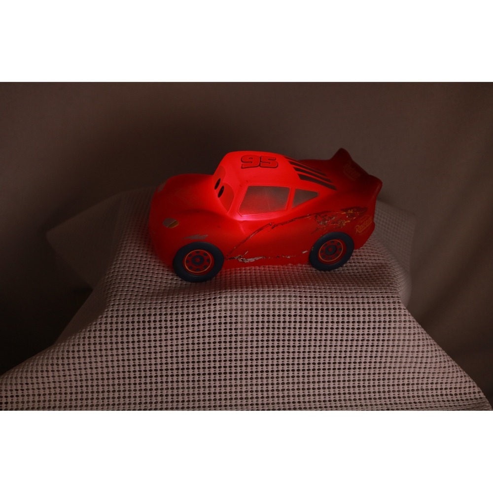 Disney Pixar Night Light Unisex Red Lightning McQueen Cars 51DYDKDL41 Glow Lamp